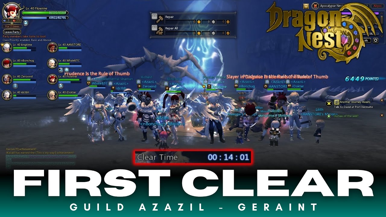 Apocalypse Challenge Mode - Dragon Nest Sea Classic