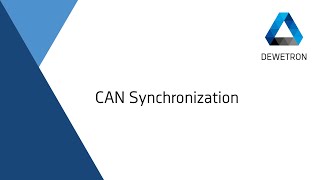 CAN Synchronization in OXYGEN