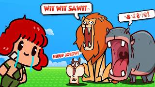 KEBUN BINATANG SUARAKU MULAI KELUARIN SUARA SERAM 🦁🌴 !!! - MyVoice Animal
