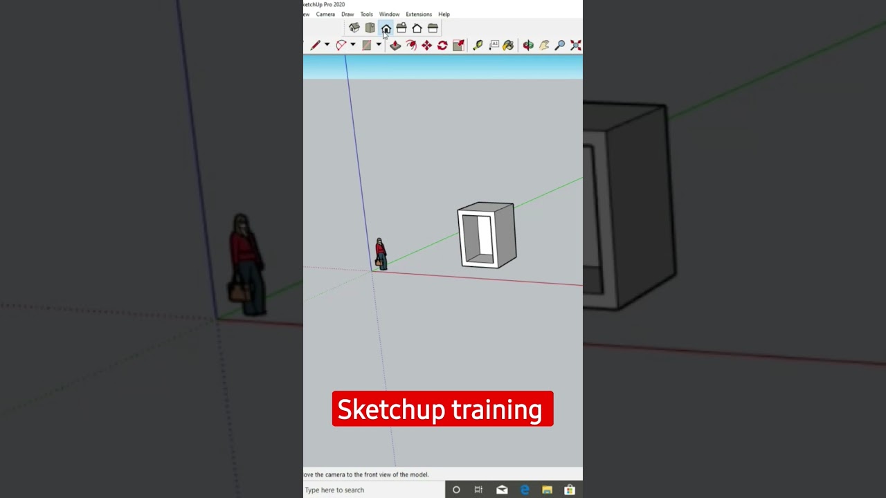 parallel projection in sketchup 