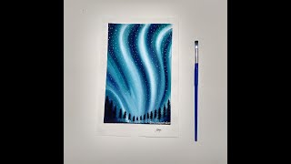 night beginners sky easy painting starry