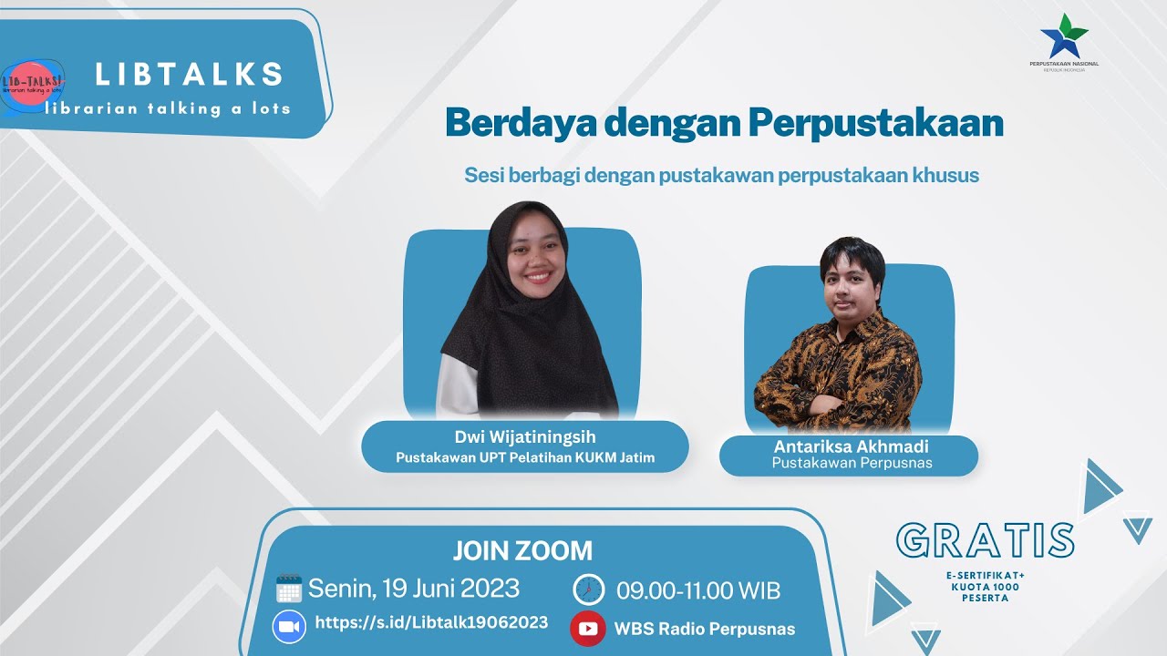 LibTalk | Berdaya Dengan Perpustakaan : Berbagi Cerita Dengan Pustakawan Perpustakaan Khusus