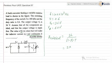 Mastering Power Electronics : GATE Previous Year Problems Solving | Question 97