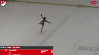 Azra Güler 2024 Artistik Buz Pateni 2.Bölge Yarışması B Bayan Free Skating Performansı