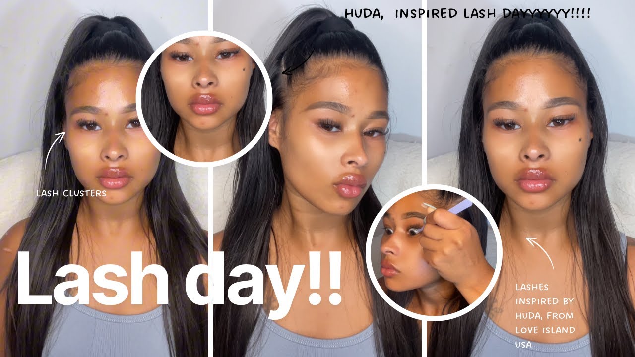 Lash Day !! Lashes inspired by Huda from Love Island USA 🏝️🩵🇺🇸😍😍 