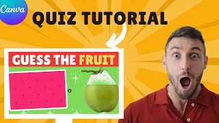 Craft Engaging and Fun Quiz with Canva- GUESS THE FRUIT 🍍🥥 screenshot 4