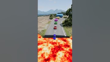 Big and Small Cars vs Unfinished Road – BeamNG.drive #shorts #beamngdrive #automobile #usa #beamng