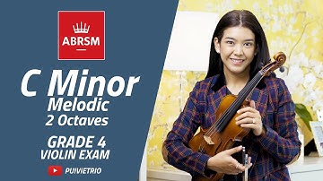 ABRSM : Grade 4 | C Minor Melodic - 2 Octaves | Scale & Arpeggio | Violin Exam