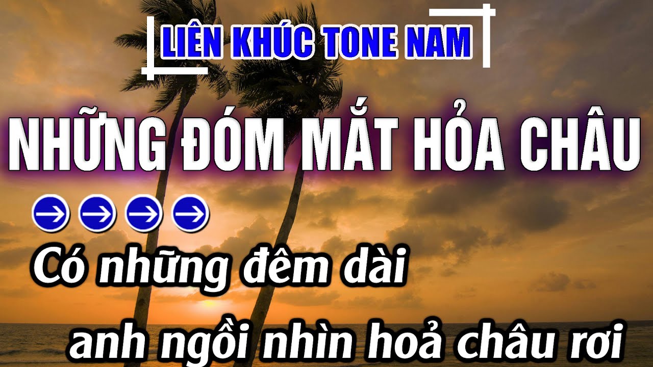 Liên Khúc Bolero Tone Nam Dễ Hát Karaoke Những Đóm Mắt Hỏa Châu | Karaoke Đăng Khôi