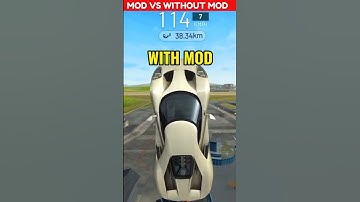 MOD VS WITHOUT MOD 🤠 Extreme car driving Simulator🤯