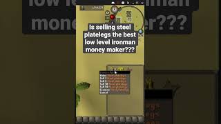 The best low level ironman money maker on Osrs? #osrs #oldschoolrunescape #runescape