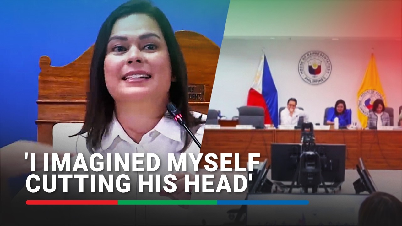 Sara's past remark about 'cutting' Marcos' head shown at House panel deliberation | ABS-CBN News