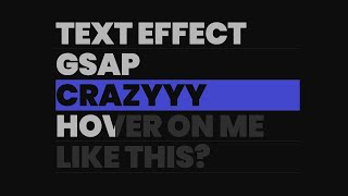 ASMR Programming | Beautiful Text scroll and hover effect with GSAP and clip-path  | No Talking screenshot 4