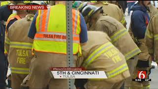 WATCH: 4 Hurt When Scaffolding Collapses In Downtown Tulsa