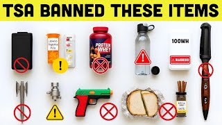 BANNED in 2025! These Common Items Will Get You Stopped by TSA