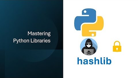 Hashlib:  Secure Password Hashing Starts Here