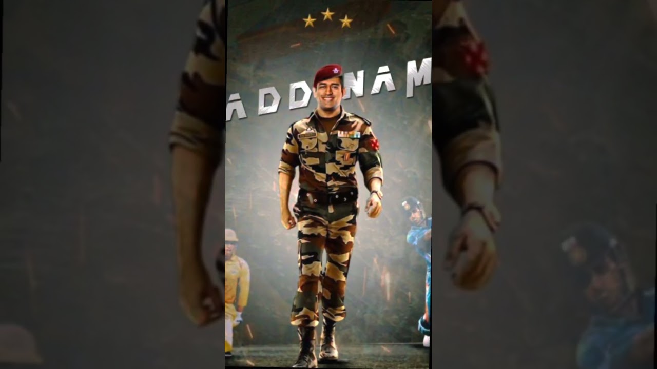 Ms dhoni Indian army status 
