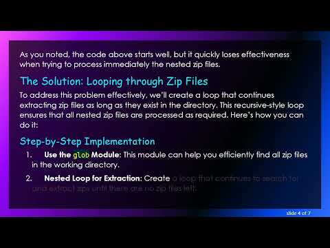Handling Nested Zip Files in Python