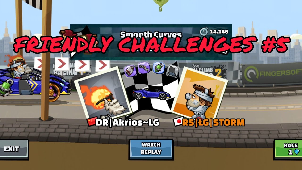 FRIENDLY CHALLENGES #5 Top Players VS STORM🔥 Hill Climb Racing 2