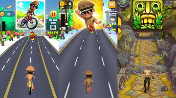 Little Singham Cycle Race 🆚 Little Singham 🆚 Temple Run 2 New Update