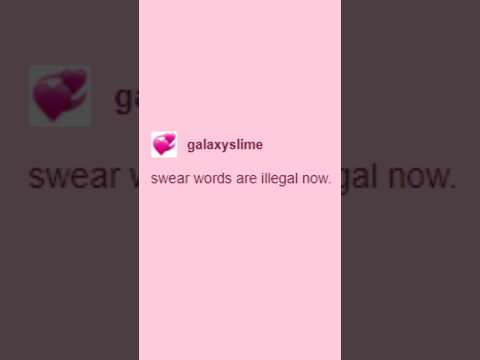 Swear words are illegal now