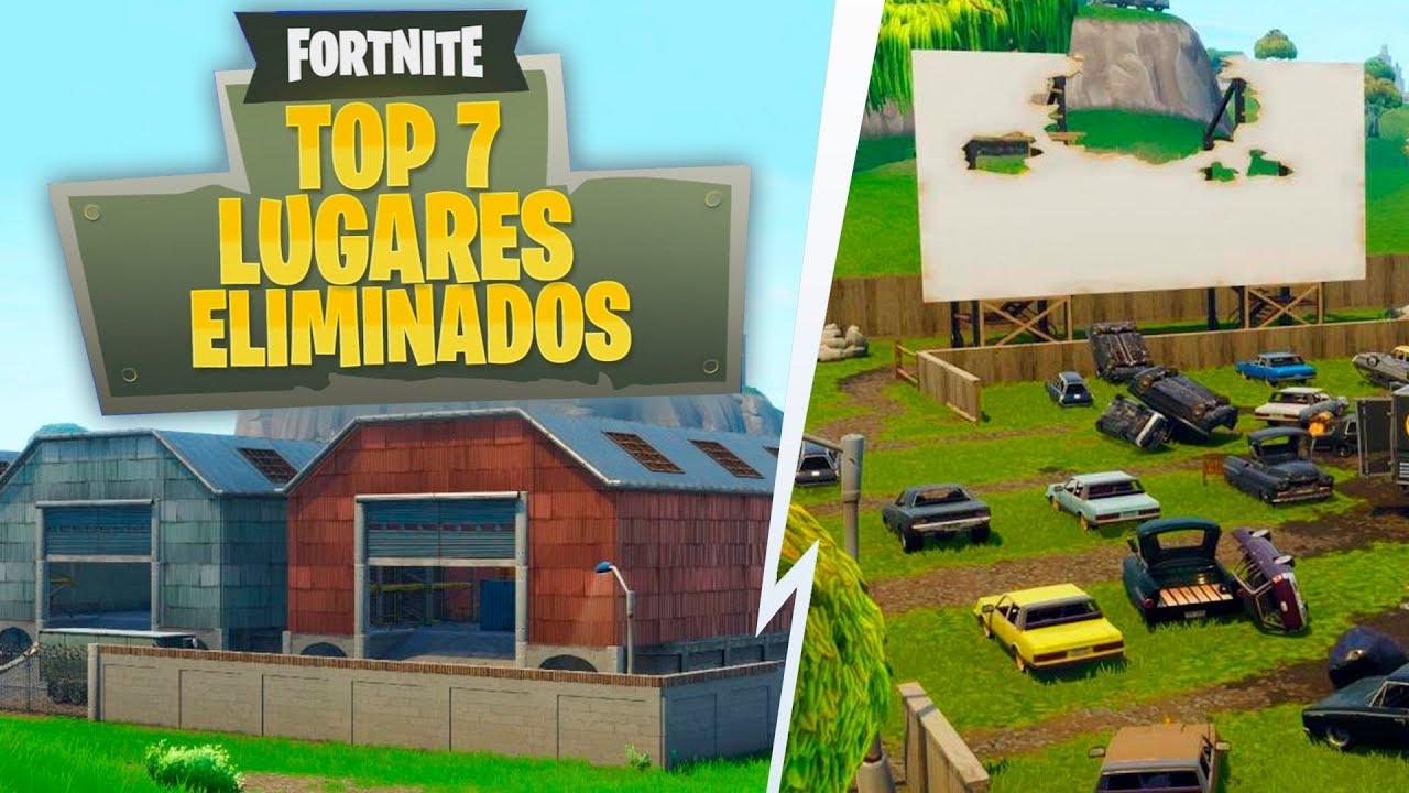 TOP 7 LUGARES *ELIMINADOS* EN FORTNITE (NOSTALGIA) juegos panamericanos 2019 en vivo