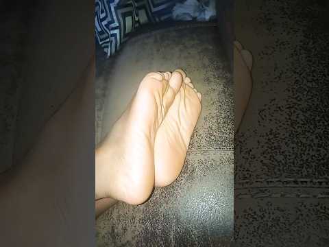 ASMR short - Feet Sounds and Mouth Sounds