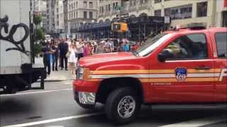 FDNY RESPONDING COMPILATION 19 FULL OF BLAZING SIRENS & LOUD AIR HORNS THROUGHOUT NEW YORK CITY.