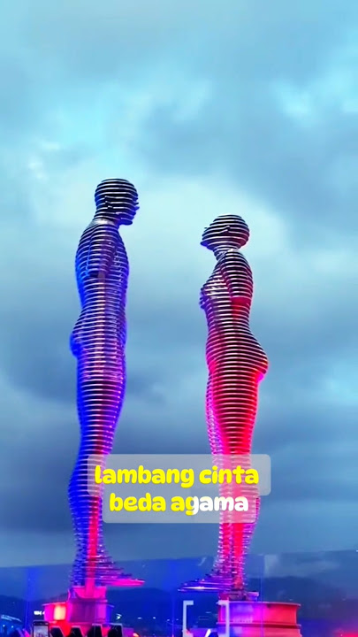 Cinta beda agama, patung Ali dan Nino di Georgia #shorts #viralvideo #cinta #patung