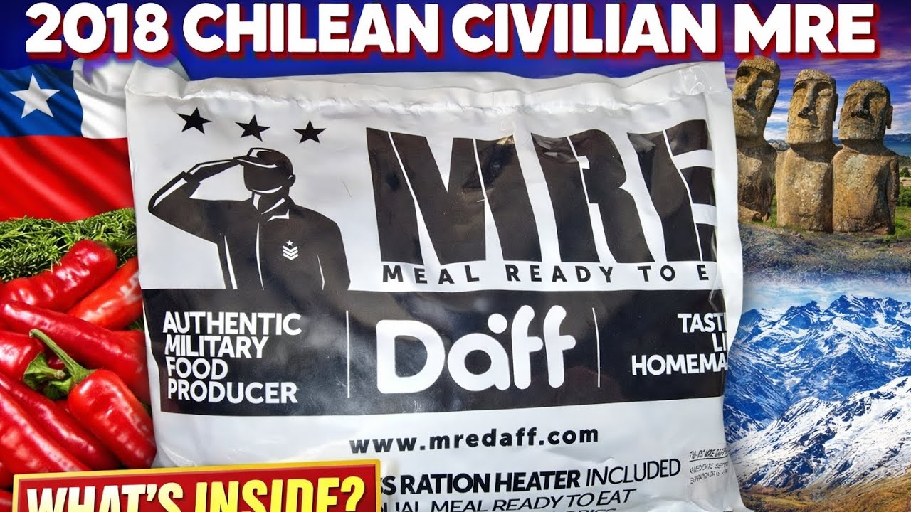 Чилийский сухой паек Daff MRE Black Line, готовый к употреблению 🇨🇱