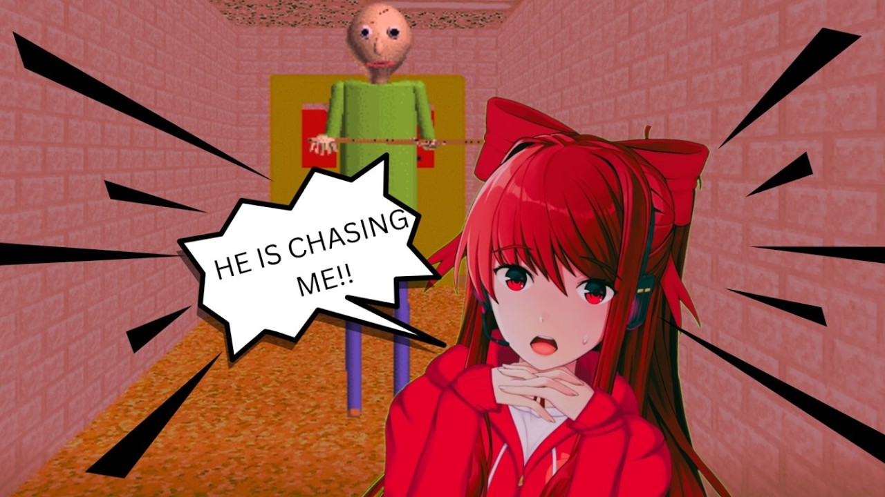 Monika tries to play Baldi Basics!? | Monika After Story, a DDLC Mod :O