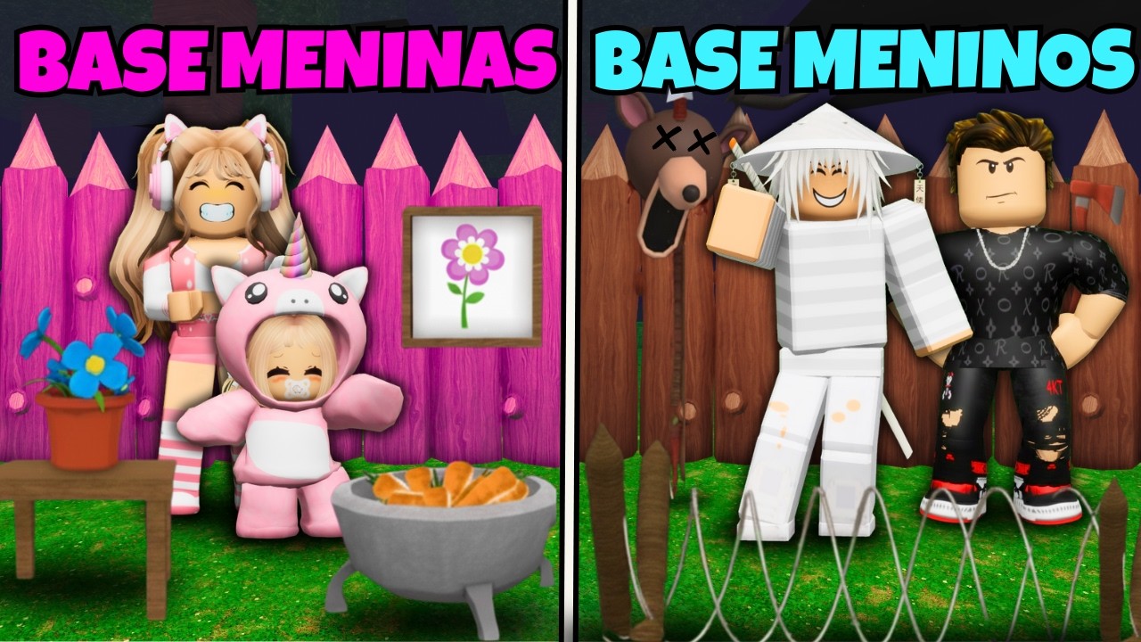 GAROTAS vs GAROTOS em 99 NOITES NA FLORESTA - Roblox