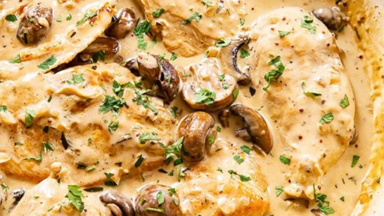 ESCALOPE CREME CHAMPIGNONS AU THERMOMIX