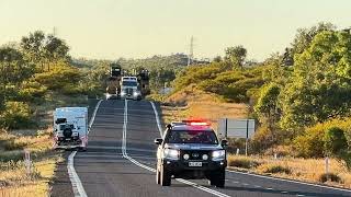Massive CAT-793D Dump Truck Transport in Barkly High Way-Haulage by Centurion transport.