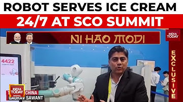 Robot Ice Cream Server A Star At SCO Summit, Raises Questions On Jobs | Gaurav Sawant | India Today