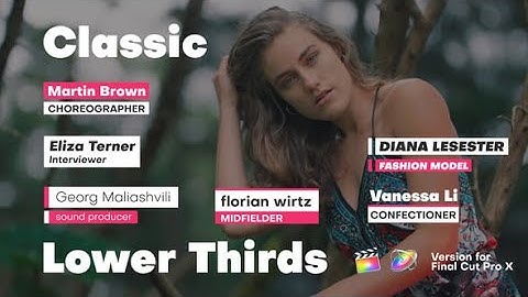 Classic Lower Thirds – Clean Text Labels for Final Cut Pro & Apple Motion
