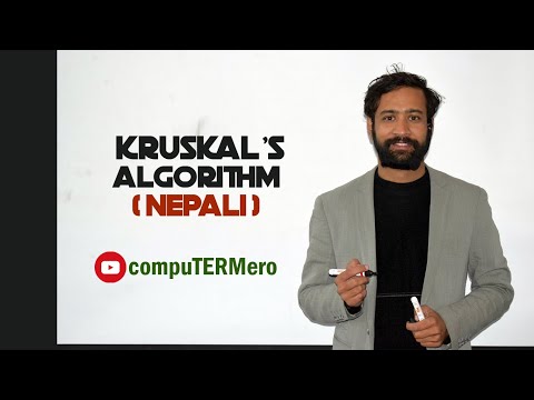 Kruskal's Algorithm for MST in Nepali- Greedy Method || compuTERMero