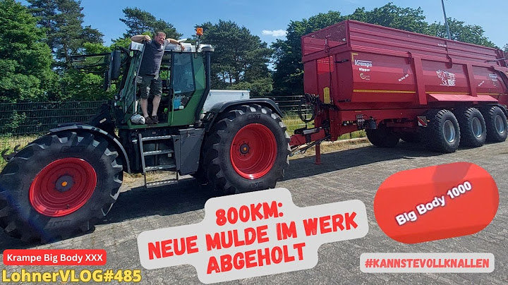 LohnerVLOG#485 Picking up a new Krampe Big Body dump truck with Fendt Xylon at the factory | 800k...