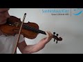 Violinegeige spielen mit zwei fingerprothesen