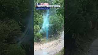 Power Lines Damaged as Hurricane Melissa’s Winds Strengthen