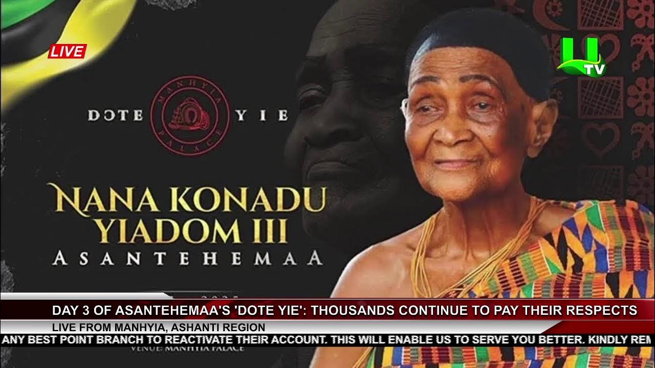 DAY 3: ASANTEHEMAA NANA KONADU YIADOM’S BURIAL RITES UNDERWAY 17/09/2025