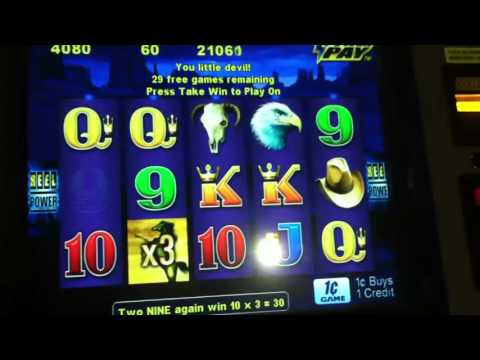 POKIES WILD STALLION  BIG WIN WITH A SMALL BET SLOT MACHINE