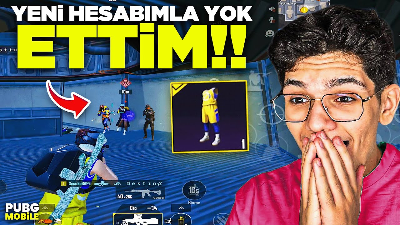 YENİ HESABIMLA YOK ETTİM! HESAP ÇOK İYİ - PUBG MOBİLE
