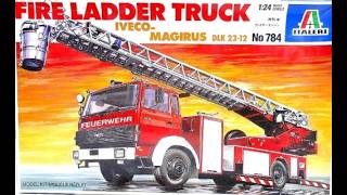 1/24 Italeri German IVECO Fire Truck With Siren.