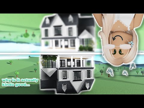 BUILDING an UPSIDE DOWN house in Bloxburg (actually good?) | ROBLOX