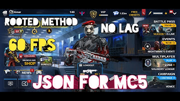 Modern Combat 5 | How to use JSON for ROOTED || Smooth Gameplay No Lag No Heating issue 60 FPS