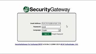 Security Gateway for Email Servers   Version 3 Overview
