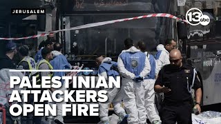 Palestinian gunmen kill 6 people in attack on Jerusalem bus stop