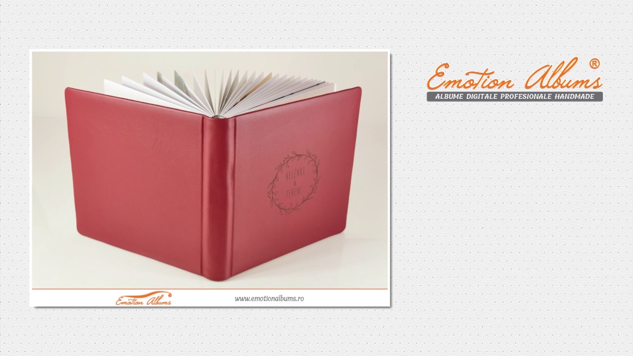Album de nunta realizat manual | Albume din piele | Emotion Albums