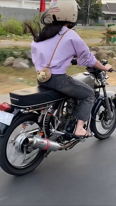 CEWE BISA BAWA MOTOR CB TEYENG AUTO JADI PUSAT PERHATIAN ❤️❗